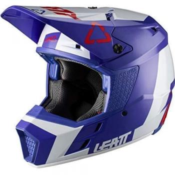 Casco de Motocross Leatt GPX 3.5 V20.2 - Blanco Turquesa Azul (XL)