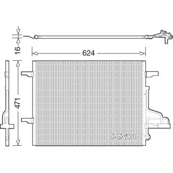 Condensador de Aire Acondicionado DENSO DCN10027 - Alta Eficiencia y Durabilidad