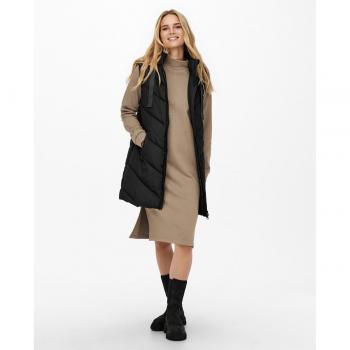 Chaleco de mujer acolchado con capucha - Jdy Chaleco Skylar Padded Negro
