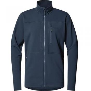 Haglöfs Rosson Mid Full Zip Fleece Jacket for Men - Tarn Blue, XL