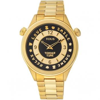 Reloj Tous Tender Time de mujer en acero IP dorado con bisel giratorio