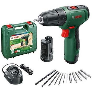 BOSCH EasyDrill 1200 Taladro atornillador con batería (2x1,5 Ah) en maletín