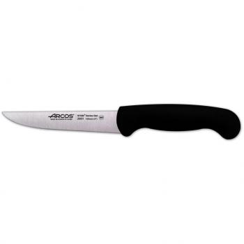 Cuchillo de Verduras Arcos Serie 2900 Profesional con Hoja de Acero Inoxidable Nitrum de 10 cm y Mango Ergonómico en Polipropileno Color Negro