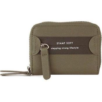 STEPPING STRONG STAMP - Monedero de mujer de ecopiel en color kaki