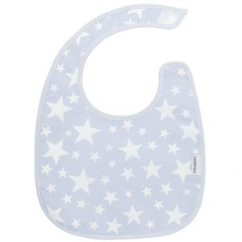 Cambrass Star - Babero cuadrado con velcro, color celeste