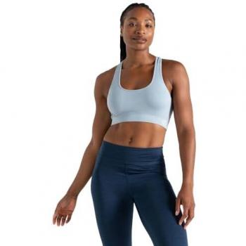 Dare2b Women's Don't Sweat It II Sports Bra - Rainwashed Blue (Small)