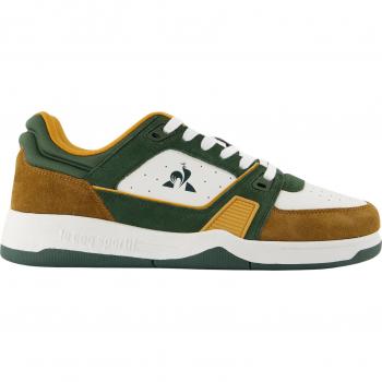Le Coq Sportif Pro Star Perf Sneakers - White/Green/Brown, Men's Size 43