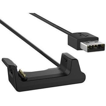 MoKo Garmin Vivoactive HR Cargador, Data Sync USB Charging Clip Reemplazo Charging Cable Base de Carga para Garmin Vivoactive HR Sport Watch, Negro