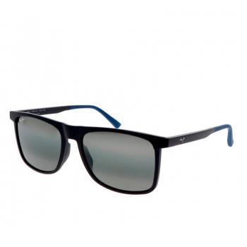 Maui Jim Makamae 619 Rectangular Black Prescription Sunglasses for Men, One Size, Polarized, Square Frame