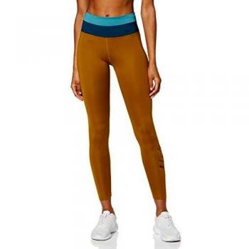 NIKE W NK PWR 7/8 TGHT HBR 2 Mallas, Mujer, Burnt Sienna/Mineral Teal/Black, 2XL