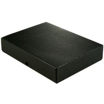 Carpeta para documentos A4 Elba, Hartpappe 1,4 mm, capacidad 60 mm (aprox. 580 hojas), negro