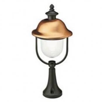 Lampada Paletto de Entrada E27 Color Gris y Cobre 53cm Línea Rústica