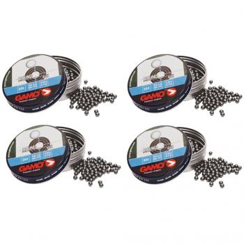 Outletdel ocio Pack 4 latas de 250 perdigones Gamo Round Bola 5,5mm. Modelo 320325