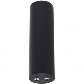 Florón redondo negro LEDBOX Ø75x250mm