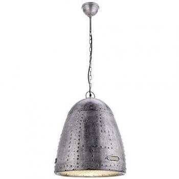 Lámpara de Techo LED Samia 1 Luz E27 Metal Plateado 45 cm