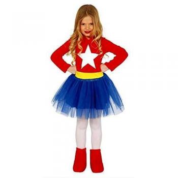Fiestas Guirca, S.L. Disfraz de Superheroína Estrella para niña