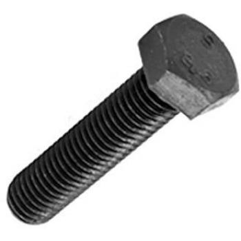 Tornillo Cabeza Hexagonal DIN-933, Rosca Total, Clase 12.9, M24 x 50 mm, Acabado Negro - Caja de 5 Unidades
