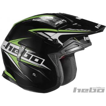 HEBO Trial Zone 4 Extreme II Casco, Negro, Talla XL
