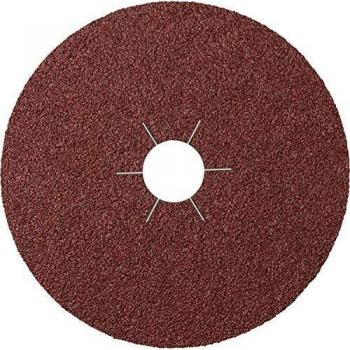 Klingspor 65730 Discos de Fibra Vulcanizados, CS 561, 10 Forma de Perforación, 60 Grano, 100 mm x 16 mm