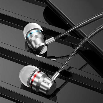 Auriculares FONKEN con cable de 3.5mm, estéreo de graves, impermeables y micrófono para juegos, compatibles con Xiaomi y Samsung