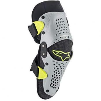 Alpinestars Youth SX-1 Knee Guards L/XL Silver/Fluo Yellow