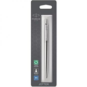 Bolígrafo Retráctil Parker Jotter Core CT de Acero Medio Azul - 1 Unidad