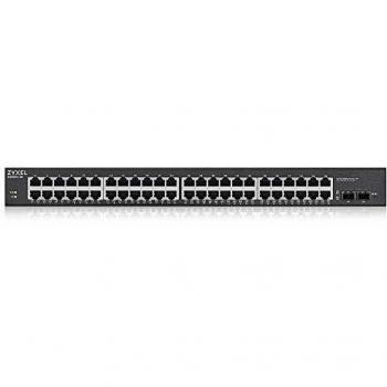 Zyxel GS1900-48HPv2 Switch Gestionado L2 Gigabit Ethernet (10/100/1000) con Energía sobre Ethernet (PoE) Color Negro