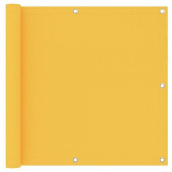 vidaXL Toldo para balcón tela oxford amarillo 90x500 cm