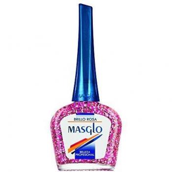 MASGLO Esmalte DE UÑAS Brillo Rosa 13,5 ML, Estándar