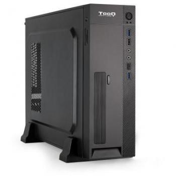 TooQ TQC-3008U3CD Slim Micro-ATX Case with 500W Power Supply and Card Reader - Black