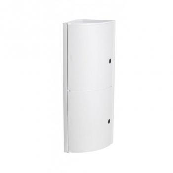 Armario Rinconero Blanco de Plástico Tatay con 2 Puertas y Estante Interior Removible, Dimensiones 20x20x62,5 cm