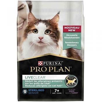 Purina Pro Plan LiveClear Sterilised Senior 7+ Turkey - Economy Pack: 2 x 2.8 kg
