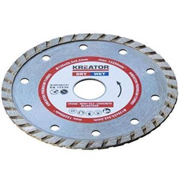 Disco de diamante turbo universal Kreator 230 mm ø 22,2 mm 2,6 mm
