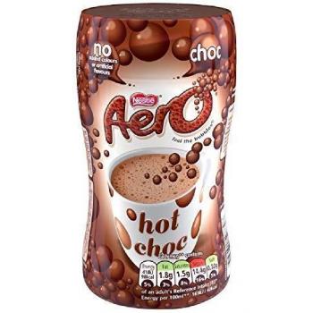 Aero Instant Low Fat Hot Chocolate, No Artificial Flavours, Vegetarian 288g Jar