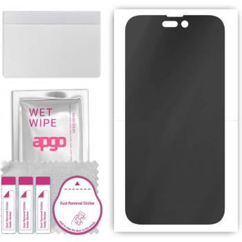Protector de Pantalla Hidrogel Mate Privado Anti Espía para Apple iPhone 14 Pro, Film Flexible TPU con Capa de Posicionamiento y Fácil Instalación