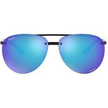 Ray-Ban Men's 0RB4293CH 601/A1 64 Sunglasses, Black/Greenmirbluepolar