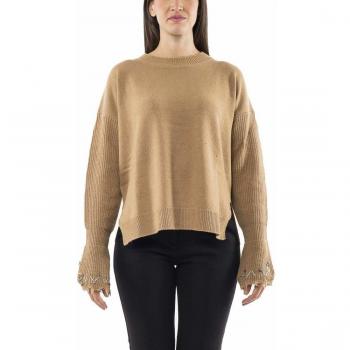 1B145Q.Y5T3 L31 Marrone - TORDO Pinko Pinko BLACK Maglia Donna S