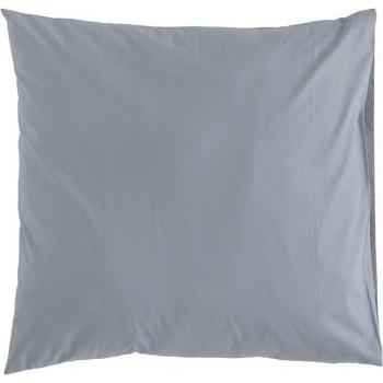 Funda de cojín Ethere Maison lisa algodón gris 65x65 cm