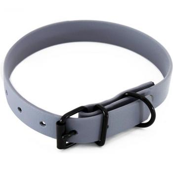 Collar Heim BioThane, gris - 28 - 35 cm de perímetro del cuello, An 19 mm