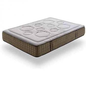 Moonia - Colchón de Muelles Ensacados - Colchón Viscoelástico 200X200CM - Grosor +/- 28 cm - Modelo HEXAFLEX MUELLES ENSACADOS Gel