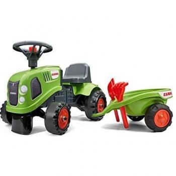 Tractor Infantil Falk Claas Verde con Remolque y Accesorios a Partir de 1 Año