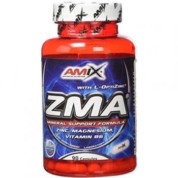 AMIX - Complemento Alimenticio - ZMA - 90 Cápsulas - Combinación de Zinc y Magnesio - Contiene Vitamina B6 - Alto Poder Anabólico - Suplemento Deportivo para Aumentar Masa Muscular