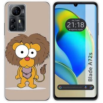 Funda de Silicona para Zte Blade A72s con Diseño de León y Dibujos