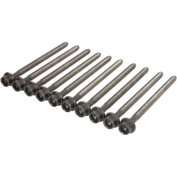 Juego de tornillos de culata Elring 445.910, incluye tuercas y tornillos para automóviles, diseñado para garantizar un ajuste preciso y duradero en la instalación de culatas en motores