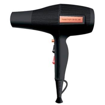 Secador de Cabello Profesional Ultraligero Twister Sky Negro 2400W con 2 Boquillas