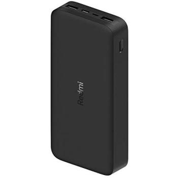 Powerbank Xiaomi Redmi 20000 mAh, Carga Rápida 18W, Color Negro