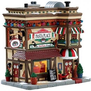 Casa de Pasta de Papá Lemax con LED para Pueblo Navideño