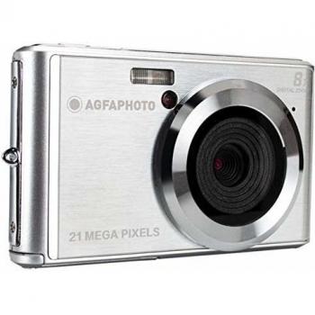 AGFA Photo Compact Digital Camera with 21 Megapixel CMOS Sensor, 8x Digital Zoom and LCD Display Silver