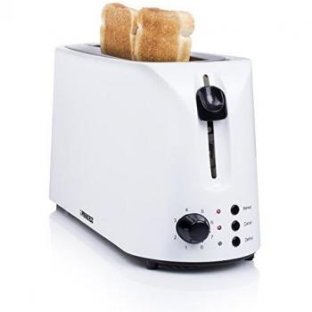 Princess 142330 Tostadora de ranura larga, 8 niveles de tostado, bandeja recogemigas, función de descongelar, calentar y cancelar, expulsión automática, 1000 W