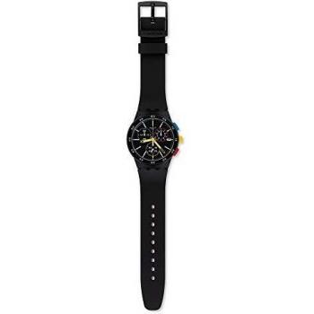 Swatch Reloj Cronógrafo para Hombre de Cuarzo con Correa en Silicona SUSB416